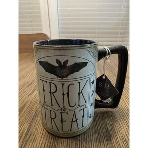 Blue Harbor Hocus Pocus Trick or Treat Bat Large 22oz Halloween Coffee Cup Mug